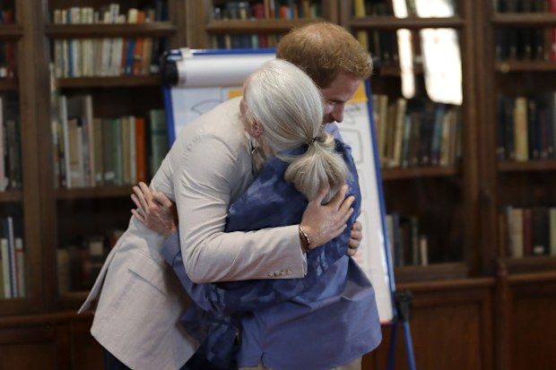 Prince Harry meets Dr Jane Goodall at Windsor Castle