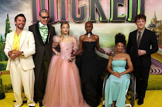 Jonathan Bailey, Jeff Goldblum, Ariana Grande, Cynthia Erivo, Marissa Bode and Ethan Slater