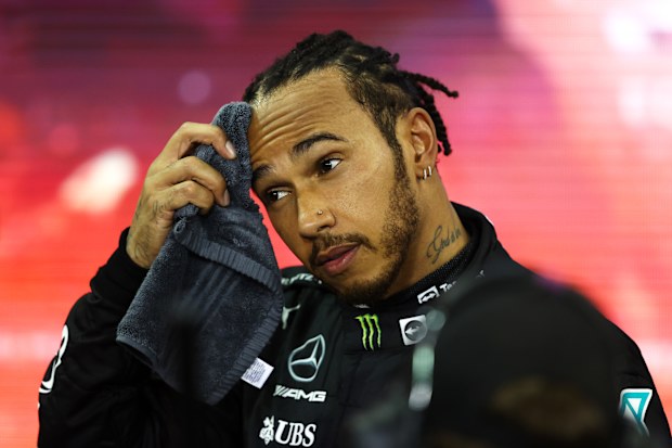 Lewis Hamilton after the Abu Dhabi Grand Prix.