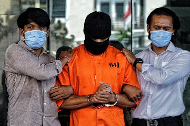 An Australian man could face the death penalty after being arrested over an alleged drug package on the holiday island of Bali.