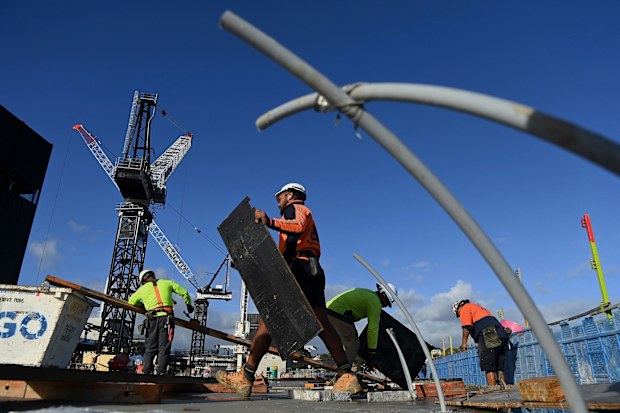 A construction site in Sydney