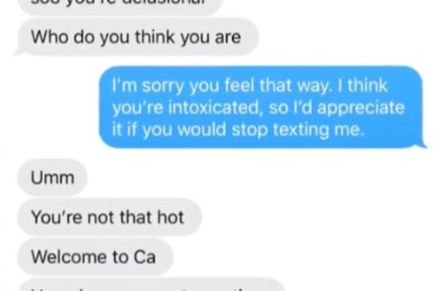Woman receives onslaught of vile message