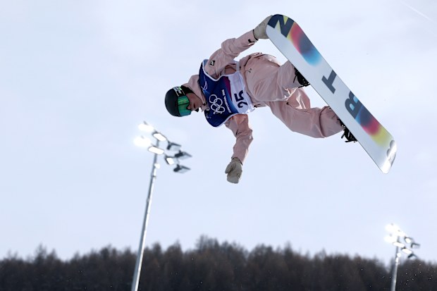 LIVIGNO, ITALY - FEBRUARY 10: Misaki Vaughan of Team Australia participates in Snowboard Halfpipe Training on day four of the Milano Cortina 2026 Winter Olympic games at Livigno Snow Park on February 10, 2026 in Livigno, Italy. (Photo by Patrick Smith/Getty Images)