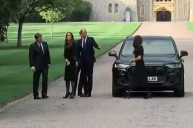 Prince and Princess of Wales with the Duke and Duchess of Sussex at Windsor Castle