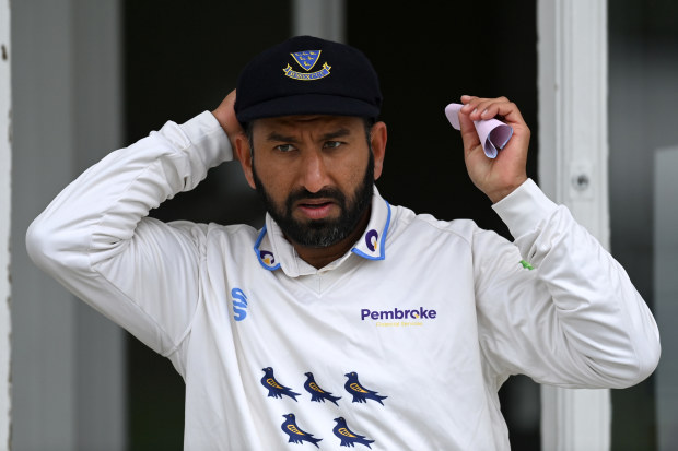 Cheteshwar Pujara, the captain of Sussex in the County Championship.