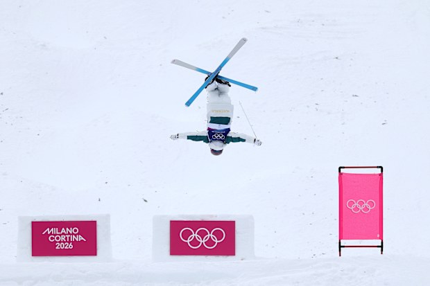 LIVIGNO, ITALY - FEBRUARY 10: Jakara Anthony of Team Australia competes in Women's Moguls Qualification 1 on day four of the Milano Cortina 2026 Winter Olympic games at Livigno Air Park on February 10, 2026 in Livigno, Italy. (Photo by Cameron Spencer/Getty Images)