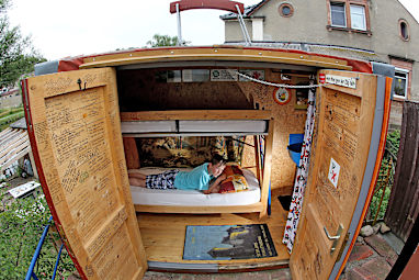 Suitcase Hotel, once the world's smallest hotel