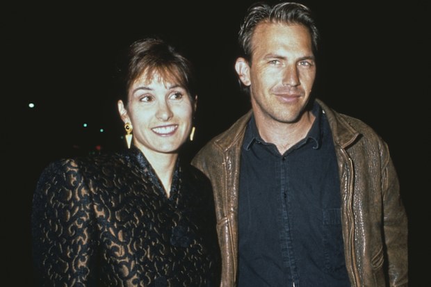 Kevin Costner with wife Cindy Silva in around 1990.