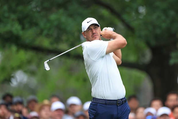 AUGUSTA, GEORGIA - APRIL 07: Brooks Koepka of The United States plays his tee shot on the fourth hole during the second round of the 2023 Masters Tournament at Augusta National Golf Club on April 07, 2023 in Augusta, Georgia. (Photo by David Cannon/Getty Images)