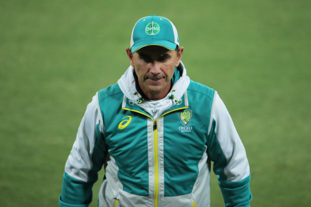 Australia coach Justin Langer after game one of the Twenty20 series.