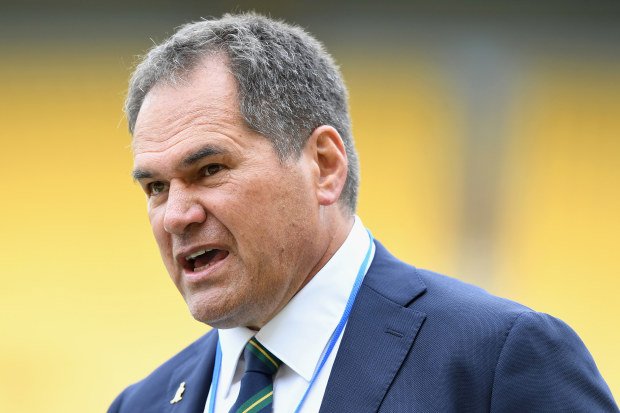 Dave Rennie at Sky Stadium in Wellington.