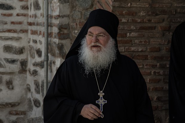 The famous abbot of Vatopedi monastery Ephraim in Karyes, in the Mount Athos on 28 May, 2016. 