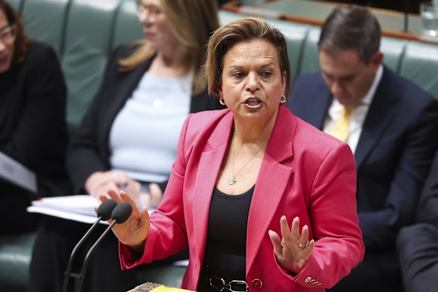 Attorney-General Michelle Rowland during Question Time at Parliament House in Canberra on Thursday 4 September 2025. fedpol Photo: Alex Ellinghausen