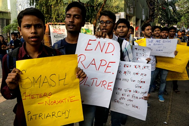 Hundreds of people have taken to the streets around India to protest the violent rape and murder of a 27-year-old vet.