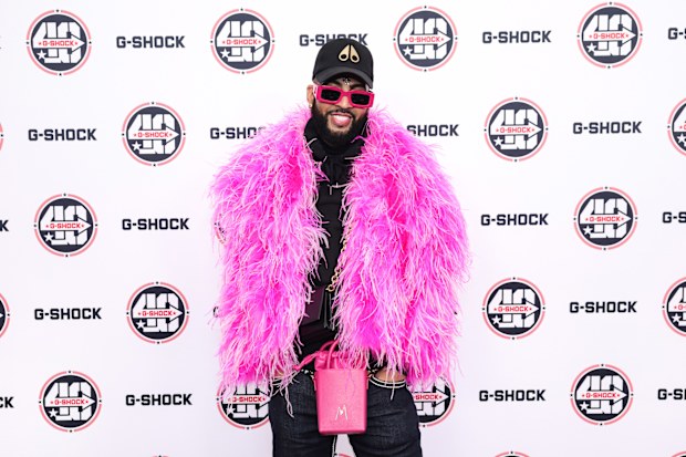 Celebrity fashion stylist Mickey Freeman attends the G-SHOCK 40th Anniversary Celebration at Hammerstein Ballroom on November 09, 2023 in New York City. 