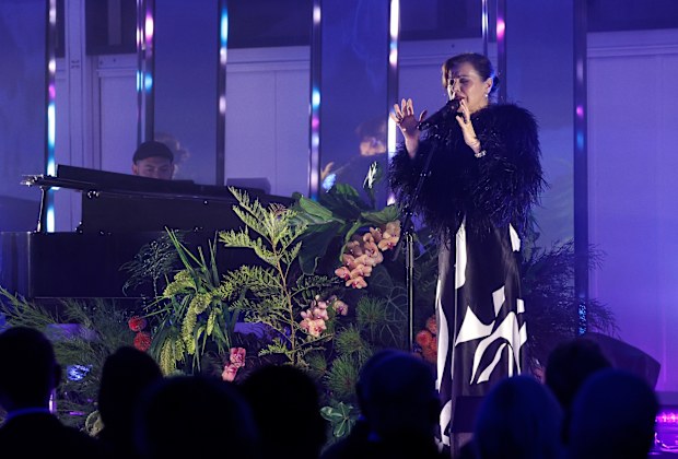 Tina Arena performs during the 2024 AFL Gather Round Welcome Dinner Event