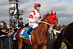 Zac Purton riding Land Legend ahead of the Caulfield Cup.
