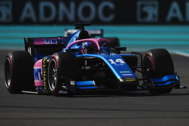 Jack Doohan of Australia and Invicta Virtuosi Racing in the 2023 Formula 2 season finale in Abu Dhabi.