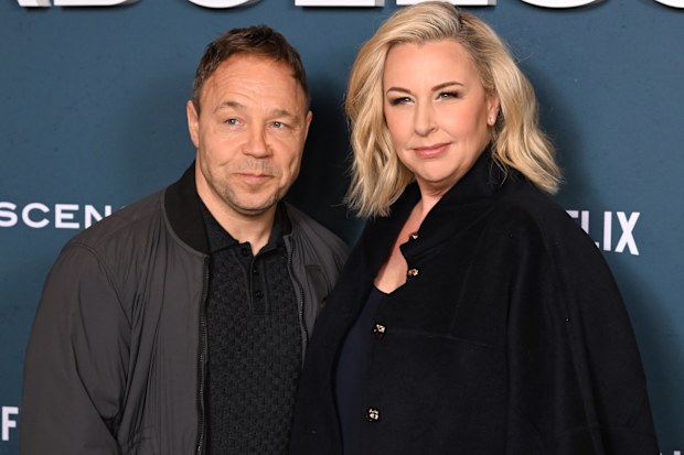 LONDON, ENGLAND - MARCH 12: Stephen Graham and Hannah Walters attend the "Adolescence" Special Screening at BAFTA on March 12, 2025 in London, England. (Photo by Jeff Spicer/Getty Images)