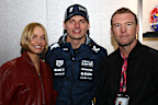 <p>Sam Worthington and Lara Worthington had a chance to meet Max Verstappen of the Netherlands at the event, taking a quick snap with him amid the action.</p>