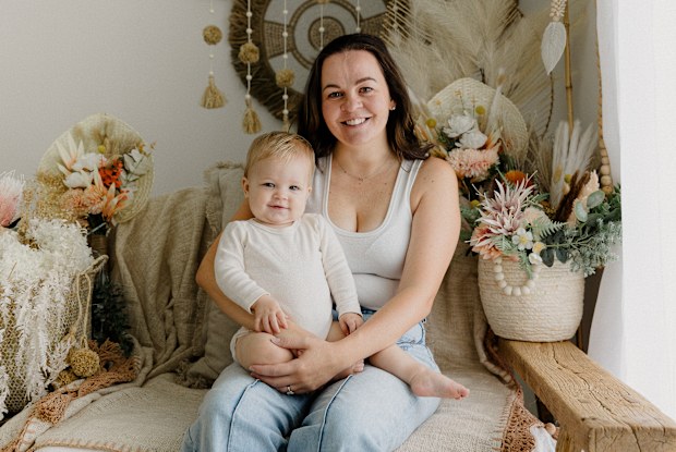 Amy Lyall and her daughter