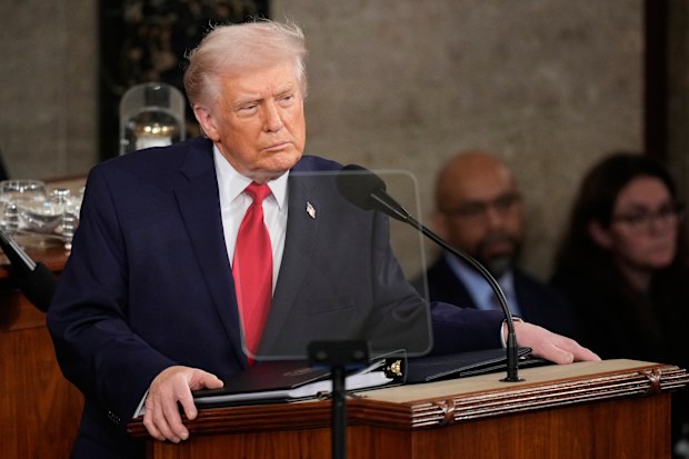 Donald Trump at the State of the Union.