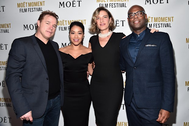 David Guillod, actress Gina Rodriguez, agent Rachel Sheedy and agent Ryan Tarpley.