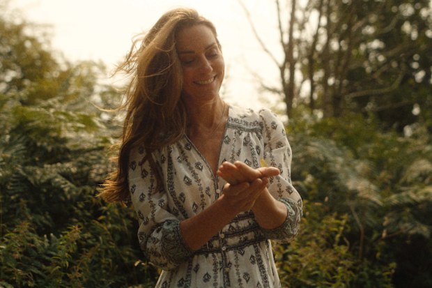 Catherine, The Princess of Wales, seen in a new video filmed in Norfolk in August 2024, in which the princess says she has finished chemotherapy.