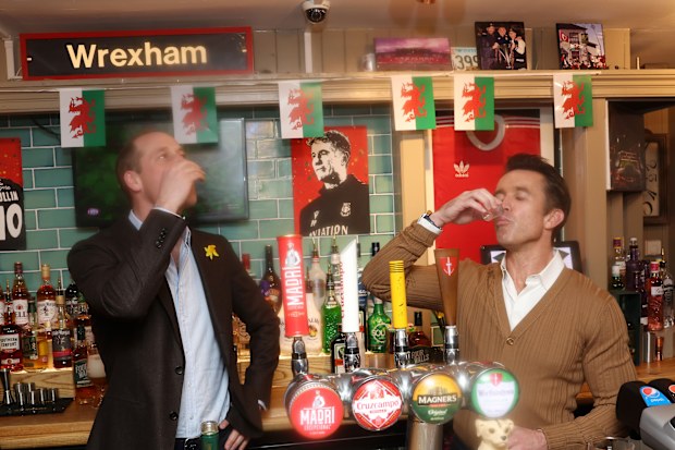 Prince William, Prince of Wales and Chairman of Wrexham AFC Rob McElhenney