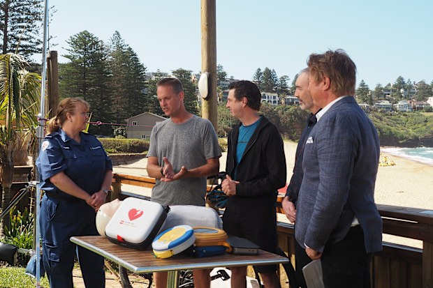 On set of the World's Largest CPR Class