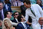 Andrew Scott, Paul Mescal and Matthew McConaughey at Wimbledon