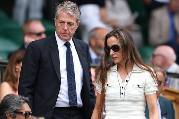 Hugh Grant and Anna Elisabet Eberstein