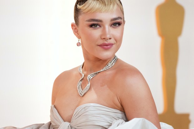 Florence Pugh attends the 95th Annual Academy Awards on March 12, 2023 in Hollywood, California. (Photo by Kevin Mazur/Getty Images)