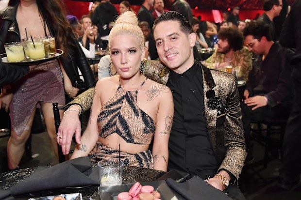 Halsey and G-Eazy perform onstage during the 2018 iHeartRadio Music Awards which broadcasted live on TBS, TNT, and truTV at The Forum on March 11, 2018 in Inglewood, California.