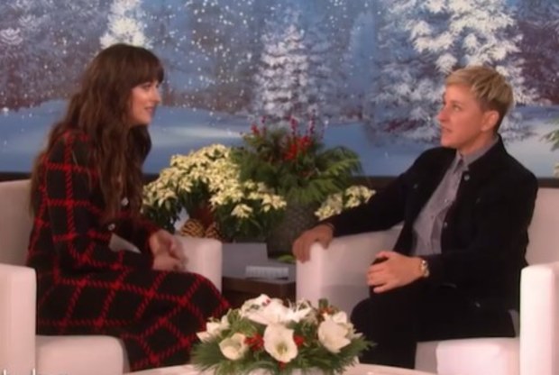 Ellen DeGeneres interviews Dakota Johnson.