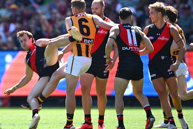 James Sicily gave away a free kick for this act on McGrath.
