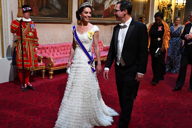 Duchess of Cambridge tiara diplomatic reception