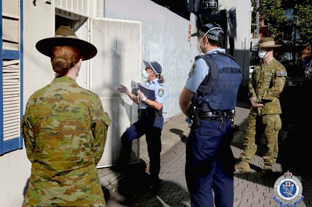 The ADF are bolstering local police efforts in visiting the homes and residences of Australians who are in mandatory isolation.