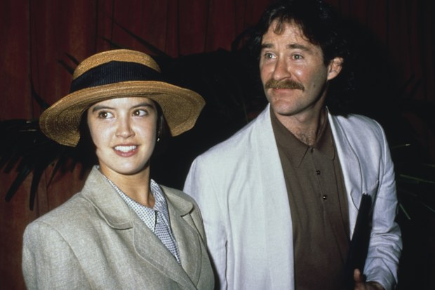 Phoebe Cates and Kevin Kline at the nominees luncheon for 61st Annual Academy Awards at the Beverly Hilton Hotel in Beverly Hills, California, Unites States, 1989.