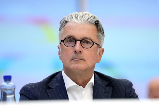 Rupert Stadler, former CEO of German car manufacturer Audi, sits in a regional court room in Munich, Germany, Tuesday, May 16, 2023. 