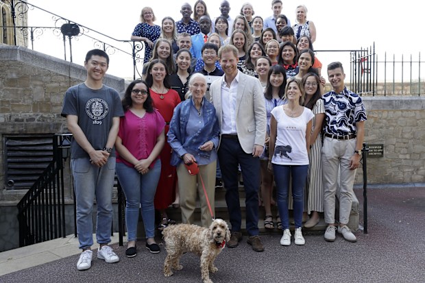 Prince Harry meets Dr Jane Goodall at Windsor Castle