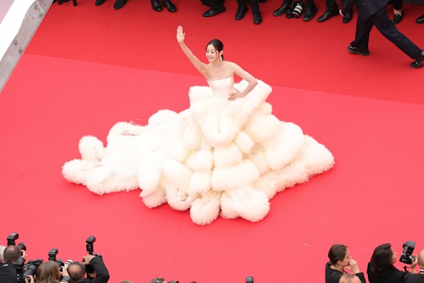 Wan QianHui attends the red carpet for the opening ceremony and Partir Un Jour (Leave One Day) screening at the 78th annual Cannes Film Festival at Palais des Festivals on May 13, 2025 in Cannes, France.