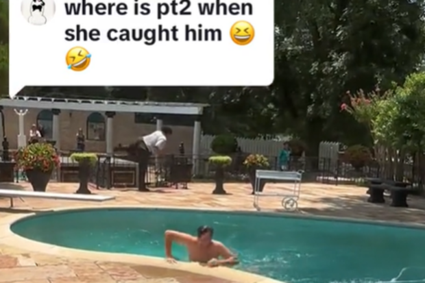 Viral footage of a tourist jumping into the singing icon's pool at Graceland has been slammed.
