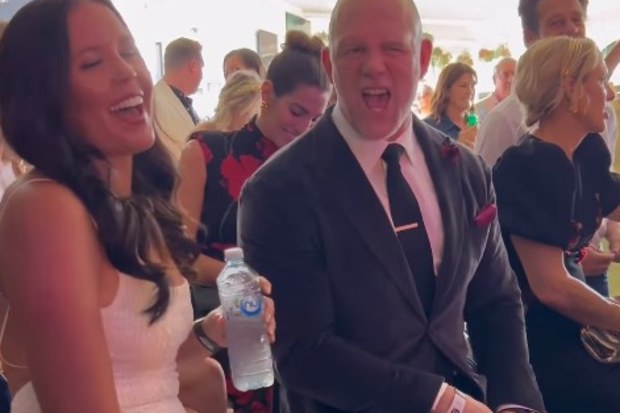 Mike Tindall and Zara Tindall at Magic Millions 2025