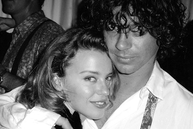 Kylie Minogue and Michael Hutchence at his 30th birthday, Sydney 1990