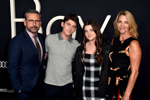 Steve and Nancy Carell and family
