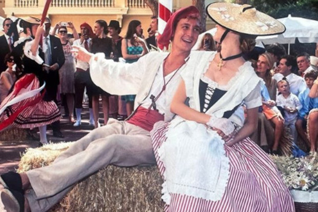 Beatrice Borromeo and Pierre Casiraghi on their wedding day in 2015.
