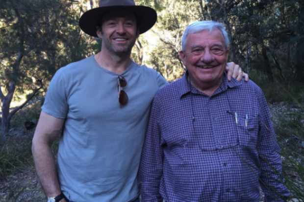 Hugh Jackman with his father Christoper.