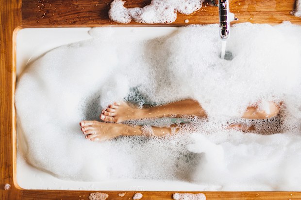Woman in the bath