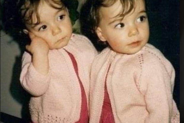 Identical twins Gillianne Gogas and Nicole Patrikakos were born together - and now the sisters have given birth together in mind-bogging synchronicity.